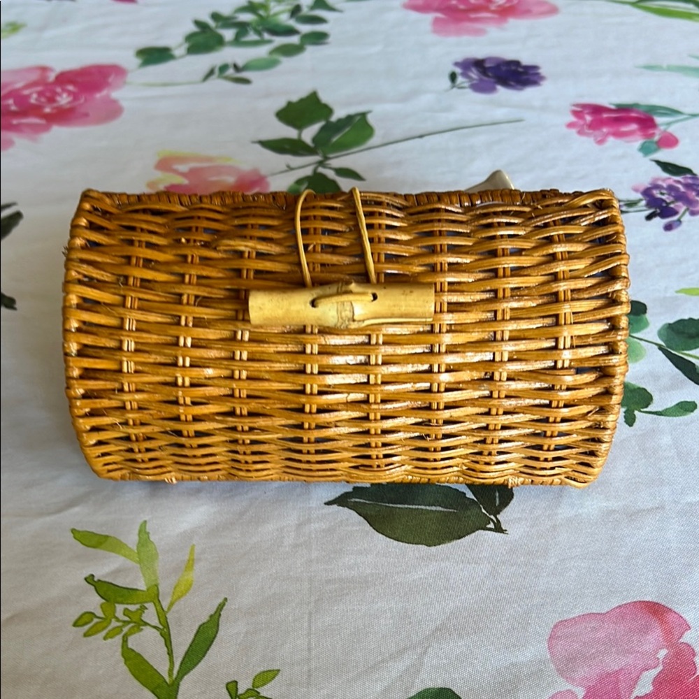 Lilly Pulitzer Gold Woven Clutch